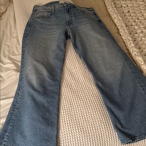 Stylish MOTHER Blue Flare Women's Jeans